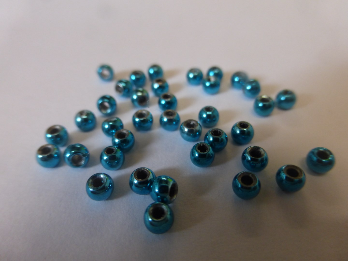 Tungsten Light Blue Metallic Bead 2,7 mm - 10 pc - www.amfishingtackle ...